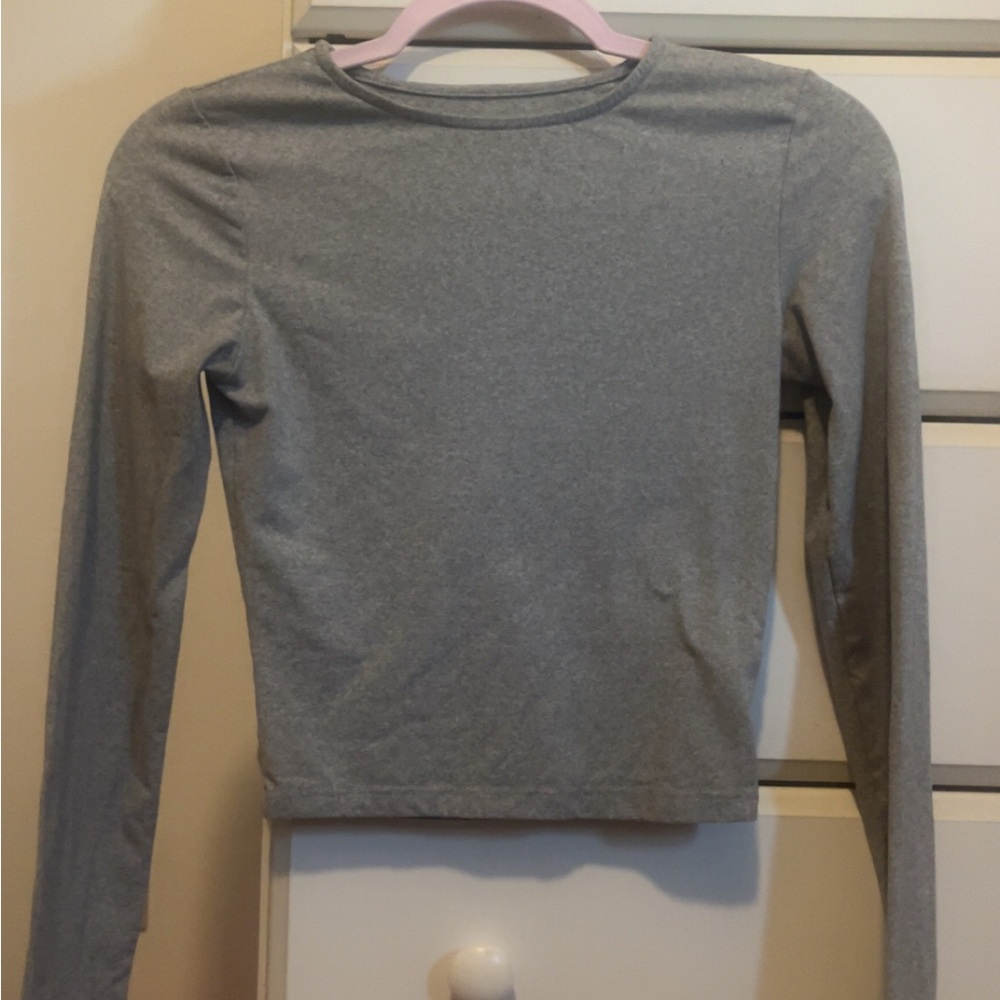 Gray Long Sleeve Top (matching set)